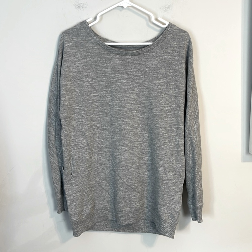 Rag & Bone knit gray oversized top sweatshirt